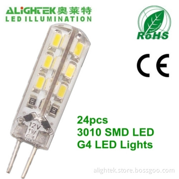 Silica Glue Packaged 24 Led 3010 Smd G9 Led Light Bulb 1.5w 